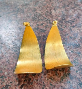 Metal Craft Professional Manufacturer Brass <b>Earrings</b> <b>Top</b> Tier Brass <b>Earrings</b> Solid Color Custom Factory Item Use Brass <b>Earrings</b> - Product Image 4