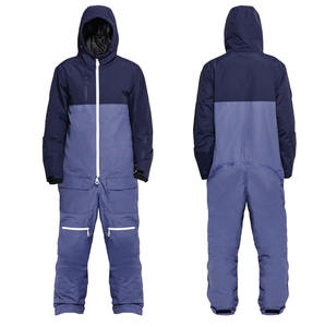 Combinaison de ski et de snowboard deux pièces pour homme et femme, coupe-vent, respirante, imperméable, fermeture éclair, 100% polyester - Product Image 6