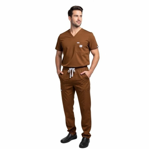 Men Cotton Doctor Hospital <b>Scrub</b> Suit Medical Uniform OEM Factory Custom Design High Quality Comfortable <b>Scrub</b> Suits Custom - Product Image 5