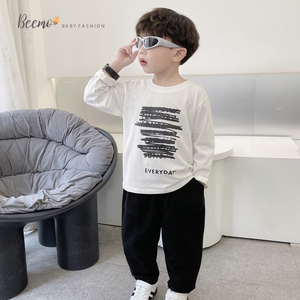 Vente en gros T-shirt décontracté à manches longues d'automne pour garçons Vente en gros Fourniture ODM pour le sport de tous les jours Tenue pour garçons - Product Image 3