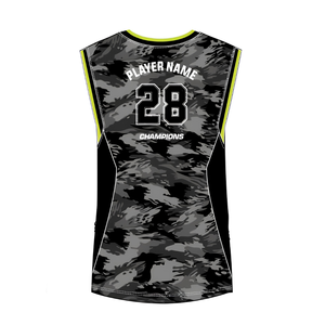 Maillot de sport personnalisé camouflage sans manches à séchage rapide pour basketball et football, impression numérique - Product Image 2