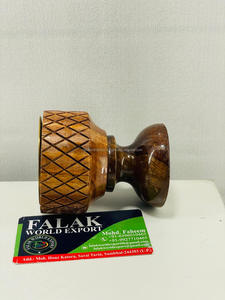 Nouveauté : Brûleur à Bakhoor en bois naturel artisanal avec forme métallique, encens traditionnel en bois de santal de Falak World Export - Product Image 3