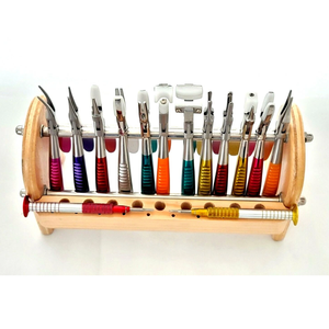 Ensemble d'outils optiques de qualité supérieure pour opticiens allemands, 14 pièces, pinces optiques, avec support, acier inoxydable, kit de précision professionnel - Product Image 1