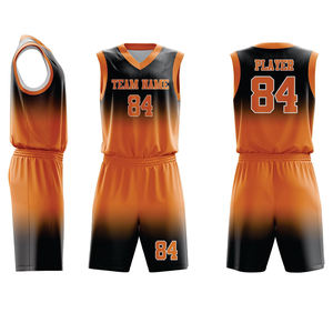 Maillot de basket-ball personnalisé, nouveau design, Los Angeles, sublimation rouge et noir, imprimé - Product Image 6