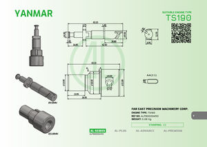 Taiwan tout nouveau pour YANMAR TS190 TS230 4TD TD 3TD moteur Diesel marin estampage E8 piston baril assemblage - Product Image 3