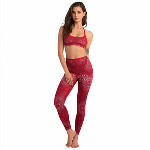 Leggings de compresión personalizados de cintura alta, leggings sólidos de cintura alta, sujetador deportivo de secado rápido, leggings de compresión suaves con control de abdomen - Product Image 6