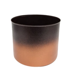 ขายร้อนเหล็กแจกันดอกไม้สีน้ําตาล Hammered ออกแบบแจกันดอกไม้สําหรับโต๊ะและตกแต่งบ้าน - Product Image 4