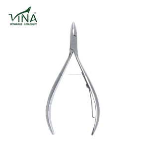 Pinza para cutículas de Vina, herramienta de punta cuadrada de acero al carbono con revestimiento mate para recortar la piel muerta - Product Image 6