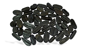 Radha Arts Cabochon de tourmaline noire naturelle Druzy, pierre précieuse en vrac du Rajasthan, 20-35mm, pour la guérison spirituelle et la fabrication de bijoux - Product Image 3