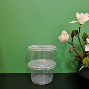 Factory Cheap price Eco-friendly 24oz Storage <b>Boxes</b> Round Shape Plastic Box for Food/Fruit/Salad With Lid Transparent Plastic - Product Image 3
