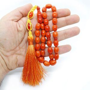 BEADS HANDMADE ECO-FRIENDLY RESIN LOVE TASBIH AMBER BEADS Turquoise Prayer Rosary <b>Stone</b> Muslim Rosary Counter Jewelry - Product Image 2