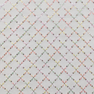 Tela africana con lentejuelas bordadas, estampado digital, encaje de malla, textil para caftanes, moda y prendas de vestir, para compradores de importación. - Product Image 5