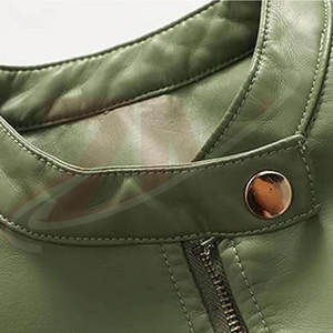 Productos de Moda, Chaquetas de Cuero para Mujer con Cuello Camisero, Diseño Personalizado Disponible, Todas las Tallas, para Invierno - Product Image 3