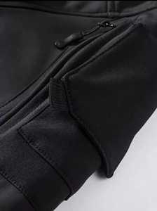 Men's Hooded bomber <b>Jacket</b> With Multiple Pockets Windproof Polyester Winter Workwear Style Outerwear - Product Image 4