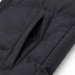 Chaqueta Acolchada Ligera y Cálida para Hombre, al por Mayor, Resistente al Viento, Abrigo Acolchado Negro Liso - Product Image 3