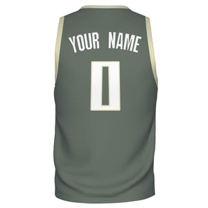 Camiseta de Baloncesto Personalizada con Nombre y Número, Sin Mangas, Sublimada, Unisex para Adultos, 100% Poliéster, Absorbe la Humedad - Product Image 1