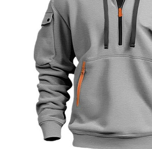 Men's <b>White</b> Hooded Tracksuit Set Full Sleeve Solid Color Hoodie <b>Jogger</b> Pants Side Pocket Breathable Casual Sportswear Autumn - Product Image 3