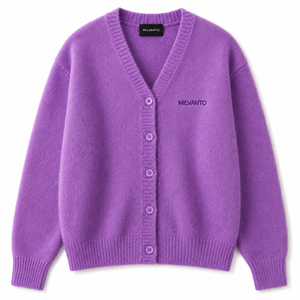 Suéter Cárdigan de Punto Personalizado con Logotipo para Mujer |   Cárdigan Casual de Moda con Cuello en V, Botones al Frente, Manga Larga y Tejido Acanalado |   Cárdigan para damas - Product Image 1