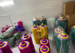 Sombrero de paja para hombre y mujer, sombrero flexible para el sol, estilo mexicano, sombrero vibrante para el verano, hecho en Vietnam - Product Image 6