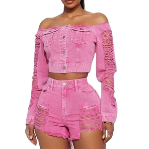 Top en denim pour femme, classique, raffiné, urbain, sophistiqué, élégant, décontracté, confortable, doux, durable, tissu de qualité supérieure - Product Image 1