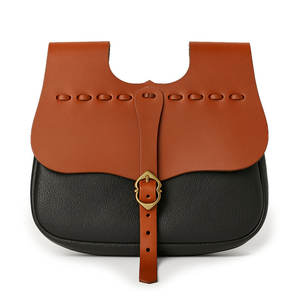 Sac banane en cuir véritable élégant, pratique, imperméable, durable, résistant aux déchirures, unisexe, pour usage extérieur, avec fermeture éclair - Product Image 1