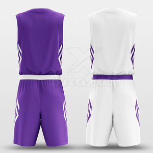 Conjunto de Uniforme de Baloncesto Reversible Personalizado para Hombre, Incluye Camiseta y Pantalones Cortos de Secado Rápido para Deportes de Equipo - Product Image 4