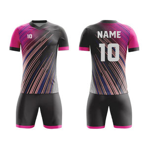 Uniforme de Fútbol Personalizado OEM, Conjunto Completo Transpirable que Incluye Camiseta con Número Personalizado para Futbolistas - Product Image 1