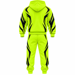 Conjuntos deportivos de invierno para hombre, con cremallera, de forro polar, de primera calidad, para pedidos al por mayor, pantalones deportivos, ropa deportiva cálida para invierno, marca privada. - Product Image 2