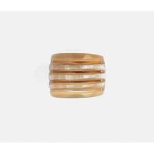 2026 Hot Selling Horn Napkin Ring Holder For Dinnerware Tableware Home Decor household Item Buffalo Horn Napkin Ring <b>Tissue</b> Use - Product Image 5