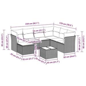 Black <b>Garden</b> <b>Sofa</b> Set - Product Image 3