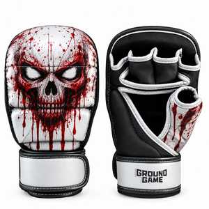 ถุงมือ MMA หนังแท้รุ่นล่าสุดจาก TANVEX ป้องกันมืออย่างปลอดภัย สายรัดข้อมือปรับได้ ระบายอากาศได้ดี เหมาะสำหรับศิลปะการต่อสู้และมวย - Product Image 3