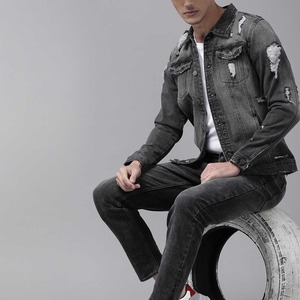 Veste en jean décontractée vintage de haute qualité pour homme, style automne, coupe ample - Product Image 3