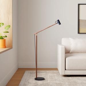 Lámpara de Pie Decorativa con Acabado en Latón Premium y Pantalla de Tela para Interiores Elegantes - Product Image 6