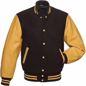 Chaqueta Bomber Varsity Personalizada Bordada en Poliéster para Hombre, Resistente al Viento y con Cierre de Botones, subida por Dress Sports - Product Image 1