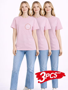 Custom Logo Summer Fashion Women's T-Shirts High Repurchase Rate Suitable for Casual Commuting Soft Round-Neck T-Shirts - Product Image 6