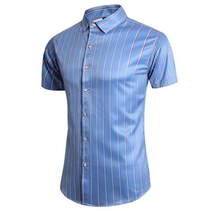 Chemise d'été pour homme à imprimé mode, col à revers, simple boutonnage, manches courtes, grande taille, décontractée, de haute qualité, coupe ajustée, respirante et écologique - Product Image 3