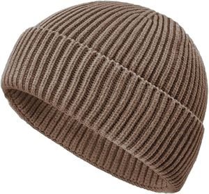 <b>Green</b> Ribbed <b>Beanie</b> 100% Acrylic Unisex Adult Casual Winter Hat Computer Knitted Solid Color 56-58CM - Product Image 4