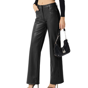Pantalons en cuir sur mesure de haute qualité, nouvelle mode, pour femmes. Fabrication professionnelle. Prix de gros. - Product Image 4