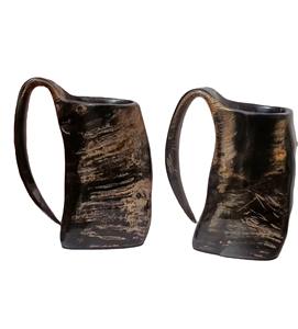 Taza de Cuerno Natural Rústica Premium Hecha a Mano para Cerveza y Café, Regalo Único para Bar - Product Image 4