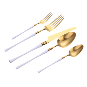 Affordable prices Flatware Set With Green <b>Plastic</b> Handles High <b>Mirror</b> Polish Dishwasher Safe Metal Cutlery For Catering - Product Image 6