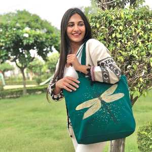 Sac fourre-tout en toile avec motif loup, réutilisable pour le shopping, les activités quotidiennes, le marché, la vente au détail, la vente en gros et en vrac - Product Image 6
