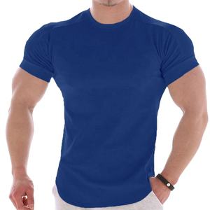 Logo personnalisé hommes Muscle Fit Gym t-shirt 100% polyester Fitness t-shirt en gros musculation t-shirt grande taille vêtements pour hommes - Product Image 4