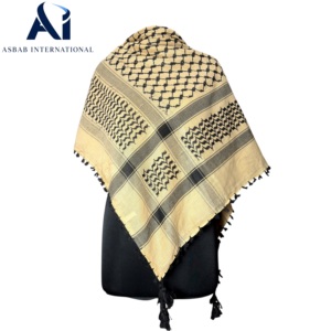 Top Selling Unisex Cotton Checkered Lightweight Keffiyeh Scarf Arafat Square Neck Wrap Casual Everyday Style <b>Accessory</b> - Product Image 5