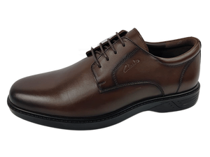 Zapatos Oxford de Cuero Marrón para Hombre, con Cordones, Punta Puntiaguda, Color Sólido, Suela de Goma Acolchada, para Todas las Temporadas - Product Image 5