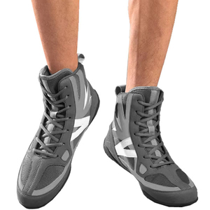 Chaussures de boxe, de lutte et de kickboxing pour hommes, personnalisées, professionnelles, de haute qualité, en cuir, avec doublure en mesh, été/hiver, vente en gros - Product Image 4