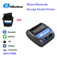 Harga Pabrik Printer Label Thermal Mobile 80mm IP54 Tahan Air Nirkabel USB Printer Stiker POS untuk Stok Gudang