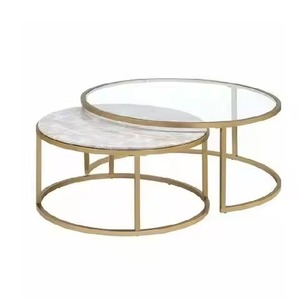 Nouvelle table basse en bois massif à facettes géométriques, style diamant, pour villa de luxe, table centrale de salon - Product Image 3
