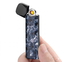 Briquet électrique rechargeable coupe-vent à plasma avec double arc et allumage sans flamme, gravure de logo personnalisée pour les amateurs de fumeurs