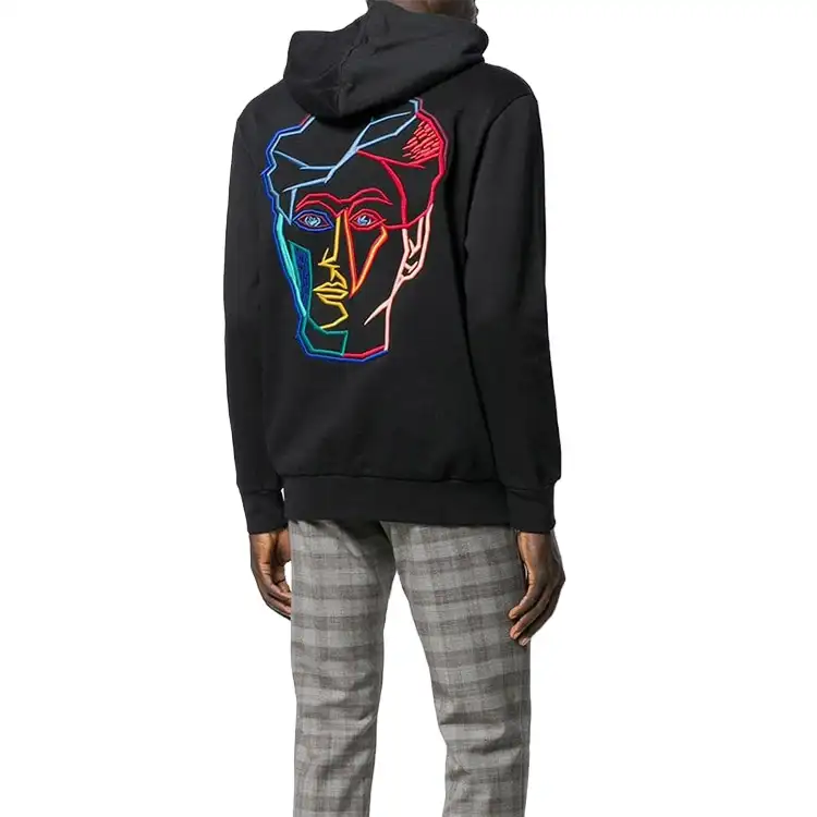 wholesale custom logo mens hoodie pullovers 100% cotton plain hoodie men By Planet Textiles