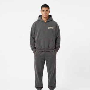 Conjunto Deportivo Hawk Eye para Hombre, Sudadera con Capucha de Forro Polar, Corte Ajustado, Transpirable, Color Sólido, Etiqueta Personalizada, Nuevo Modelo de Invierno - Product Image 1